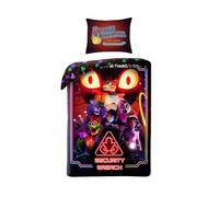 TDI Five Nights at Freddy's Parure de lit Simple réversible avec Housse de Couette et taie d'oreiller pour Enfant - 100% Coton, Taille européenne