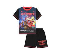 FIVE NIGHTS AT FREDDY'S Pyjama court FNAF pour enfants, Noir , 10-11 ans