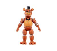 Jazwares Withered Freddy de Five Nights at Freddy’s - Figurine articulée de 12,5 cm avec Fonction Jumpscare et Yeux phosphorescents