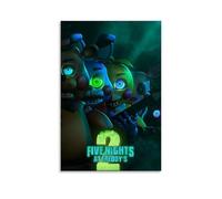 Five Nights At Freddy'sArt Impression d'image moderne pour chambre à coucher familiale - Poster imprimé esthétique sur toile murale pour dortoir de jeunes filles - Style sans cadre - 40 x 60 cm
