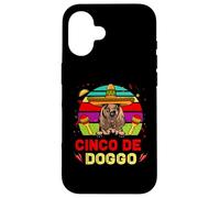 Five of Dogs Hilarant Bloodhound Dog pour Five of May Coque pour iPhone 16
