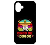 Five of Dogs Hilarant Chien Akita Inu pour Five of May Coque pour iPhone 16 Plus
