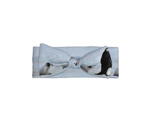 Five Penguins Print Baby Bow Headband - Cadeau pour Nouveau-Né, Parfait pour les Nourrissons, Filles - Accessoires Cheveux Princesse Douce