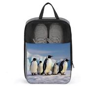 Five Penguins Sac à chaussures de voyage étanche avec fermeture éclair et poignée Sac à chaussures Pochette à chaussures de golf Sac à chaussures de football Style Taille unique, Style :, Taille