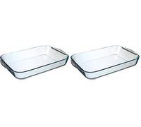 Five - Plat rectangle 40 x 25 cm verre (Lot de 2)