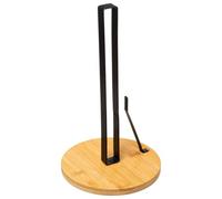 Five - Porte essuie-Tout avec stoppeur en Bambou et Métal Noir