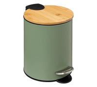 Poubelle soft close 3L ""Trio"" vert kaki - 5 five simply smart