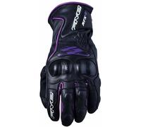 Five RFX 4 Gants de moto pour dames, noir-pourpre, taille L pour femmes
