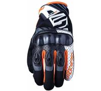 Five RS-C Gants de moto, noir-blanc-orange, taille 3XL pour homme