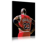Five-Seller Michael Jordan Vue De Dos Étoile De Basket-ball, Impression De Tableaux, Peinture Sur Toile, Art Mural, ON Encadré (60_x_90_cm)