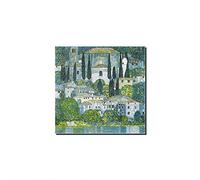 Five-Seller Reproduction sur Toile De Tableaux Célèbres Peintures De L'église De Cassone par Gustav Klimt Reproduits sur Toile Illustration pour La Maison (Pas de Cadre,30_x_30_cm)