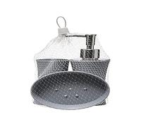 Five - Set 3 Accessoires Salle de Bain 1 Distributeur 1 Gobelet et 1 Porte Savon Coloris Gris