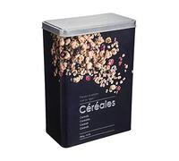 FIVE SG Secret de Gourmet Boîte en relief céréales JJ961 L. 18 x l. 10 x H. 24,5 cm Noir
