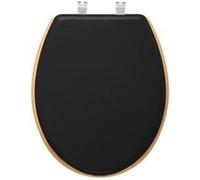 5five Simply Smart WC-Sitz Modern Color, Toilettensitz, HDF, Kunststoff, Karbongrau, 174669B