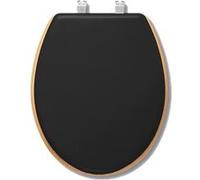 JJA Abattant WC en bois MODERN COLOR 5five Simply Smart double couleur Noir