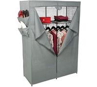 Five Simply Smart - Armoire en tissu avec 2 penderies, 2 étagères et poches de rangement - Gris anthracite Violet G