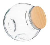 FIVE Simply Smart - Bocal à Bonbons en Verre "Bois" 1,5L Transparent