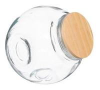 FIVE Simply Smart - Bocal à Bonbons en Verre "Bois" 1,5L Transparent Transparent G