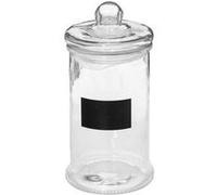 - Bocal en Verre Ardoise 1,6L Transparent