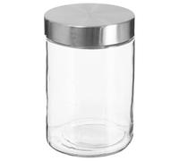 FIVE Simply Smart - Bocal en Verre "Guy" 1,2L Transparent & Argent