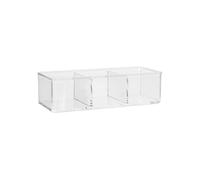 Boîte de Rangement en Coton à 3 Compartiments Selena 22,8 x 9,5 x 8,3 cm