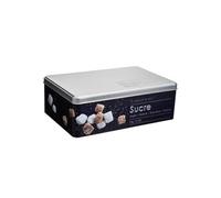 Paris Prix – Boîte à sucre Black Edition – métal pour morceaux – 20 cm – Noir