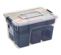 FIVE Simply Smart - Boîte de Rangement "10 Compartiments" 8L Transparent Transparent G