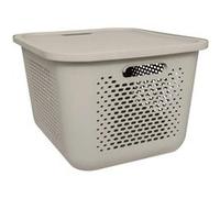 Paris Prix – Boîte de rangement Area 19,6 L lin avec couvercle