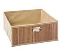 5 five simply smart AC-Déco Panier de Rangement en Bambou - L 31 x l 31 x H 14 cm - Beige