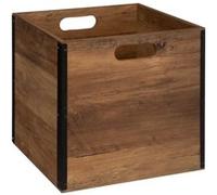 Five Simply Smart - Boîte de rangement design en MDF effet bois - marron et noir Naturel G
