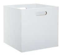 FIVE Simply Smart - Boite de Rangement en Bois Evy 31x31cm Blanc Blanc G