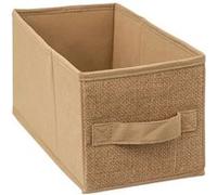 FIVE Simply Smart - Boîte de Rangement "Toile de Jute" 15x31cm Beige Lin G