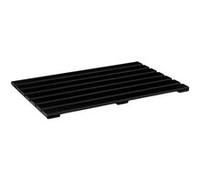 5five - tapis de bain caillebotis noir en bambou 53x36cm