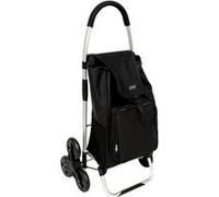 5five - Chariot de Course Pliable Noir 6 Roues 36l