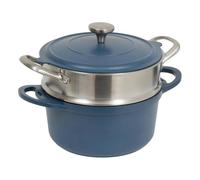 FIVE Simply Smart - Cocotte Avec Panier Vapeur "Kirk" 24cm Bleu