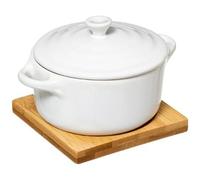 FIVE Simply Smart - Cocotte & Soucoupe "Bambou" 13cm Blanc