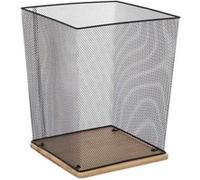 FIVE Simply Smart - Corbeille de Bureau en Métal "Havi" 32cm Noir G