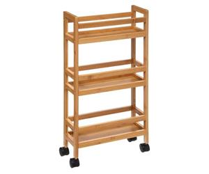 FIVE Simply Smart - Desserte Salle de Bain 3 Niveaux "Bambou" 74cm Naturel