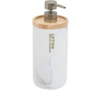 Distributeur de Savon Effet Marbre "Lea" 842ml Blanc