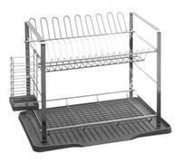 Five Simply Smart - Egouttoir 2 niveaux en métal et polypropylène - Gris Gris G