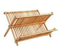 Ustensile de cuisine AC-Deco Egouttoir à vaisselle en bambou - Pliable - Résistant à l'humidité