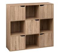 Five Simply Smart - Etagère 9 cases Mix n'modul 5 portes - Marron Marron G