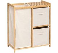 Five Simply Smart - Étagère avec 1 panier à linge et 2 paniers de rangement TIDY BOX - Beige