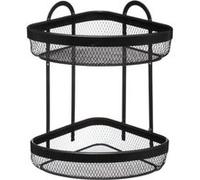FIVE Simply Smart - Étagère d'Angle 2 Niveaux "Mayaj" 33cm Noir Noir G