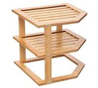 FIVE Simply Smart - Étagère d'Angle 2 Niveaux "Slant" 25cm Naturel Naturel G