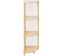 Five Simply Smart - Etagère d'angle 4 niveaux en bois KORD - Beige - Kord Beige G