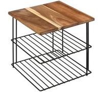 5five Étagère d'angle Mauro 2 niveaux 24 cm Noir