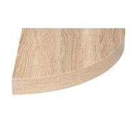 FIVE Simply Smart - Étagère d'Angle Murale "Fixy" 25cm Chêne Naturel