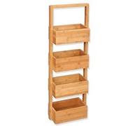 Five Simply smart - Etagère pour salle de bain - Bambou - 4 niveaux - 28 x H. 88 cm Marron G
