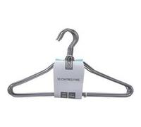 FIVE Simply Smart - Lot de 10 Cintres en Métal "Fin" 39cm Gris Gris G